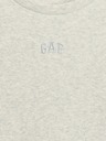 GAP Detské rebrované tričko s logom GAP