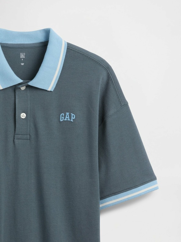 GAP Detské oversize polo tričko s logom GAP