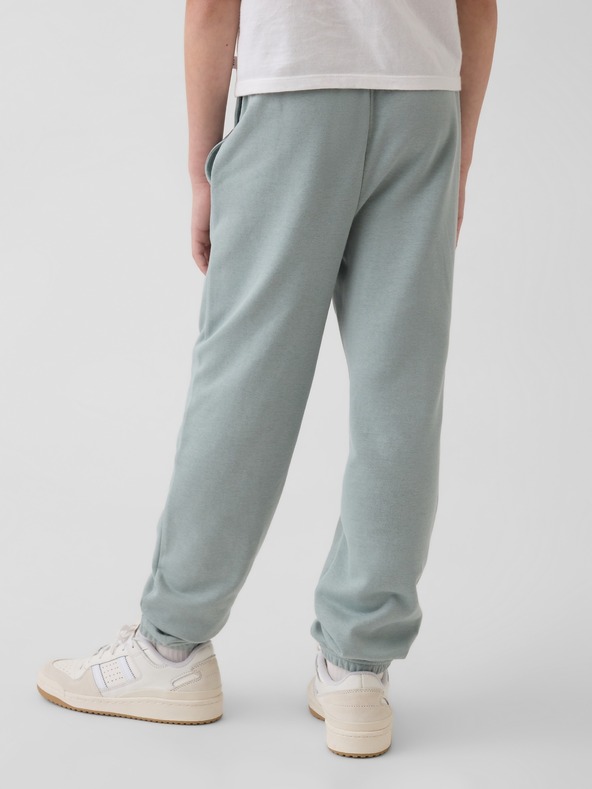 GAP Detské tepláky fleece logo army GAP