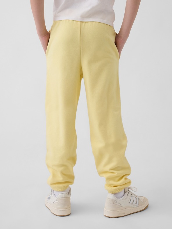 GAP Detské tepláky fleece logo army GAP