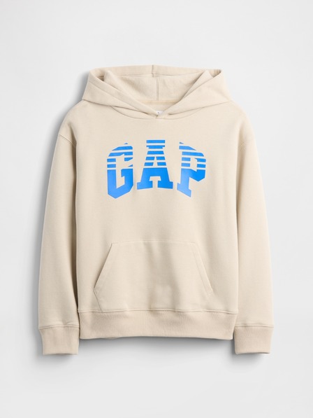 GAP Detská mikina s logom a fleece GAP