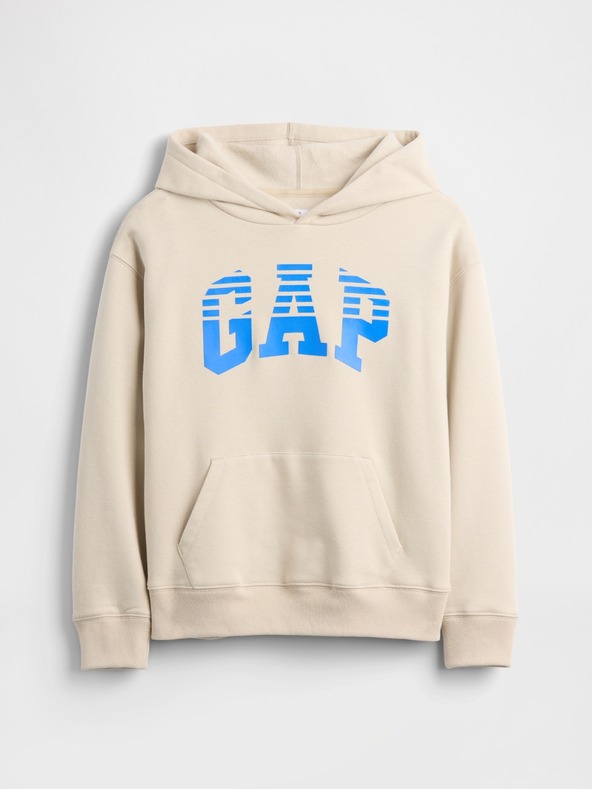 GAP Detská mikina s logom a fleece GAP