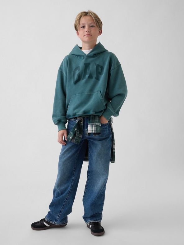 GAP Detská mikina s logom VintageSoft GAP