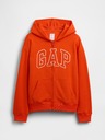 GAP Detská mikina s logom a fleece GAP