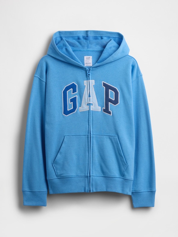 GAP Detská mikina s logom a fleece GAP