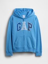 GAP Detská mikina s logom a fleece GAP