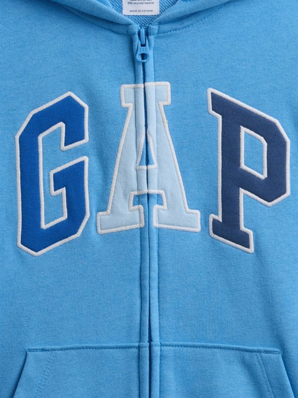 GAP Detská mikina s logom a fleece GAP