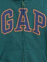 GAP Detská mikina s logom a fleece GAP
