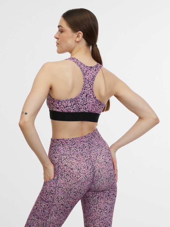 Orsay Svetlofialová dámska vzorovaná športová podprsenka ORSAY