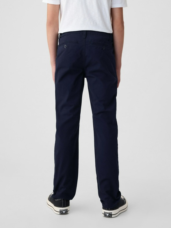 GAP Detské khaki nohavice straight stretch GAP