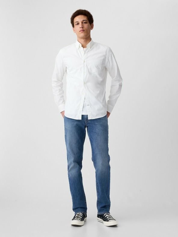 GAP Košeľa slim poplin stretch GAP