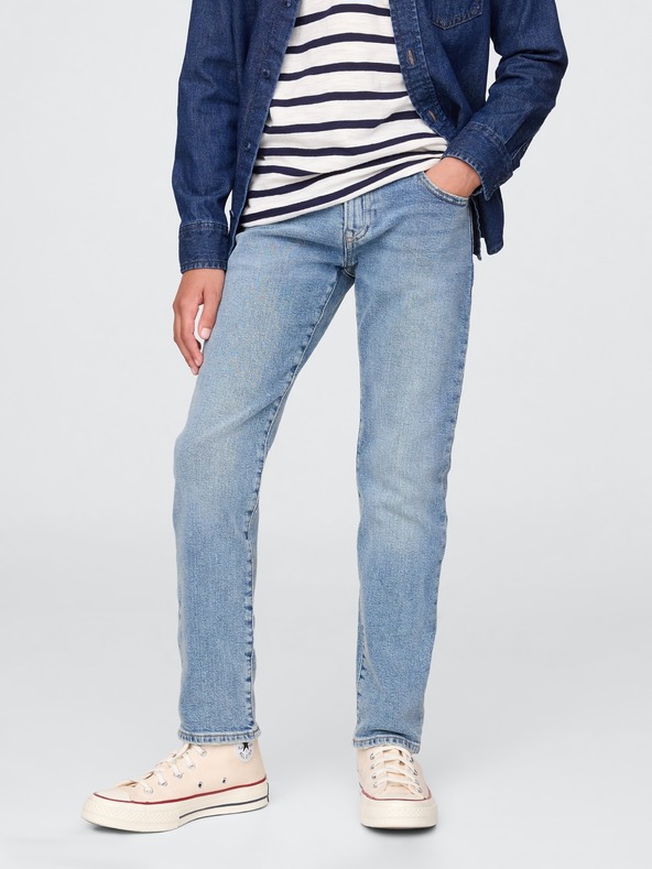 GAP Detské džínsy slim high rise GAP