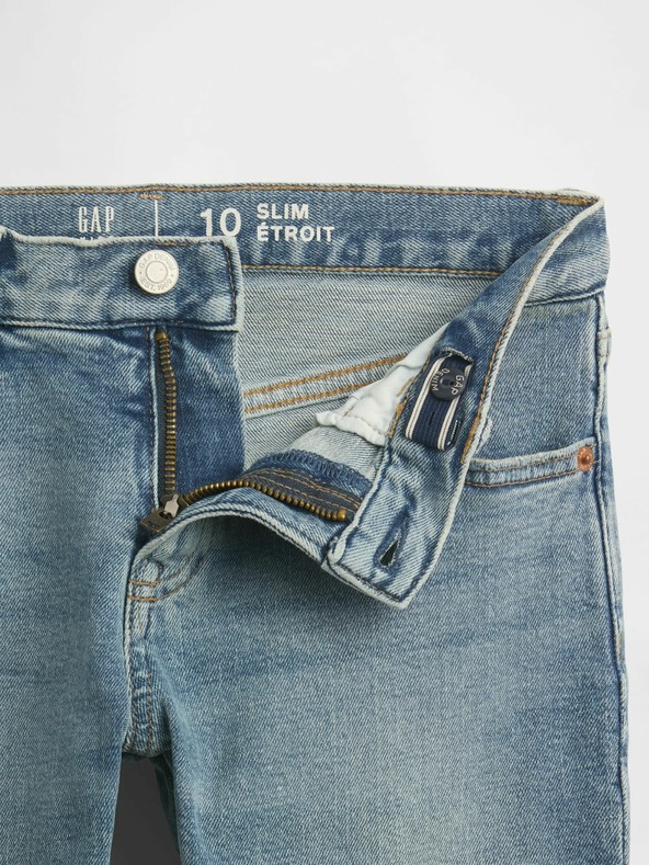 GAP Detské džínsy slim high rise GAP