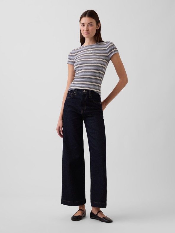 GAP Rebrované tričko s logom GAP