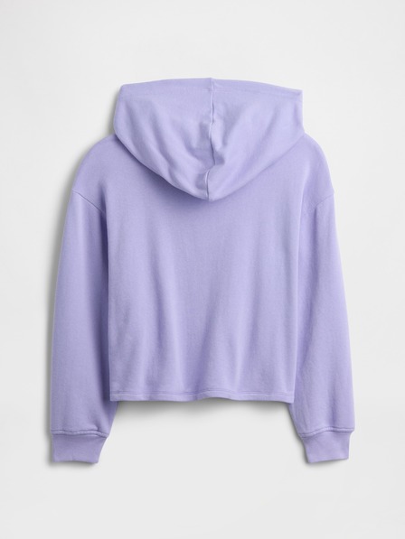 GAP Detská mikina s logom a fleece GAP