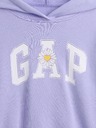 GAP Detská mikina s logom a fleece GAP