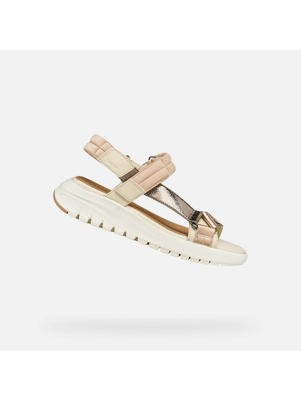 Geox Béžové dámske sandále Geox Flextride S