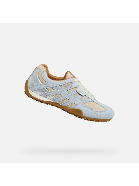 Geox Svetlomodré dámske tenisky Geox Snake Original