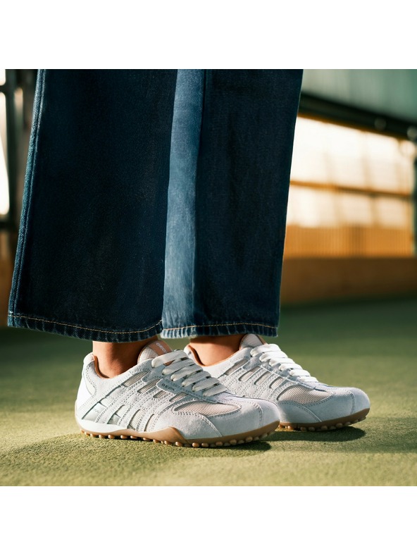 Geox Svetlomodré dámske tenisky Geox Snake Original