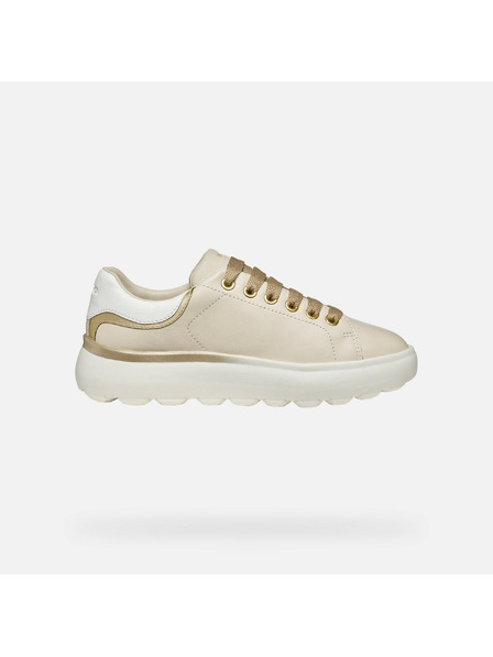 Geox Krémové dámske tenisky Geox Spherica EC4.1