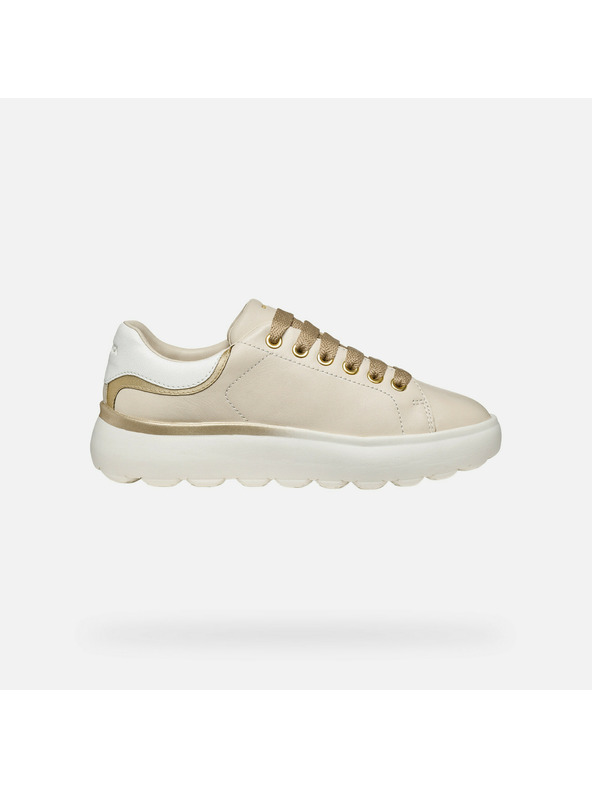 Geox Krémové dámske tenisky Geox Spherica EC4.1