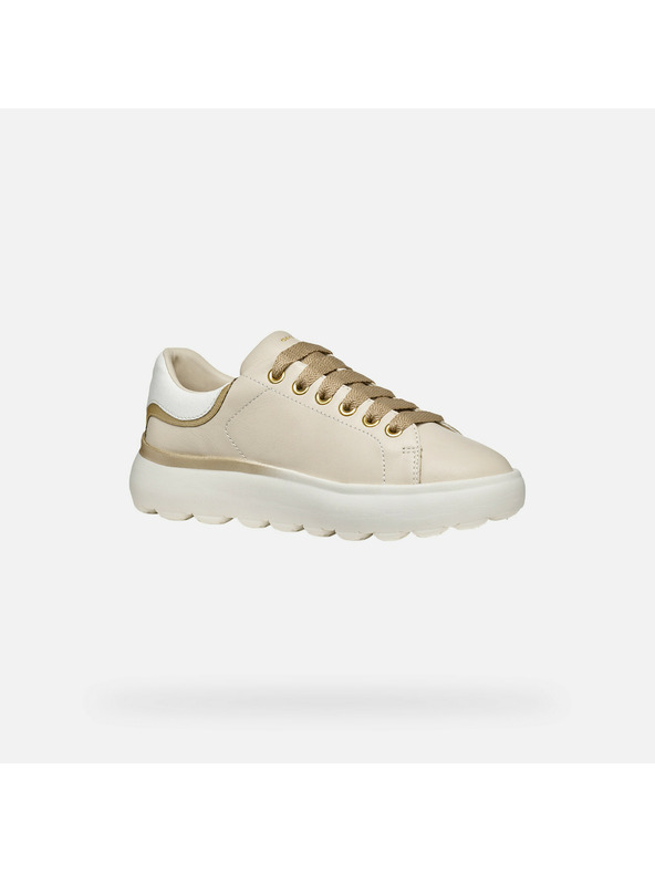 Geox Krémové dámske tenisky Geox Spherica EC4.1