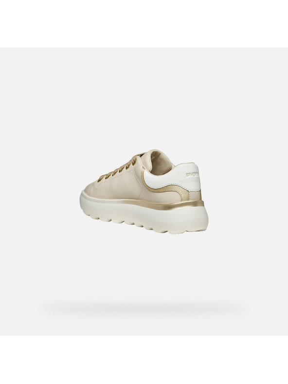 Geox Krémové dámske tenisky Geox Spherica EC4.1