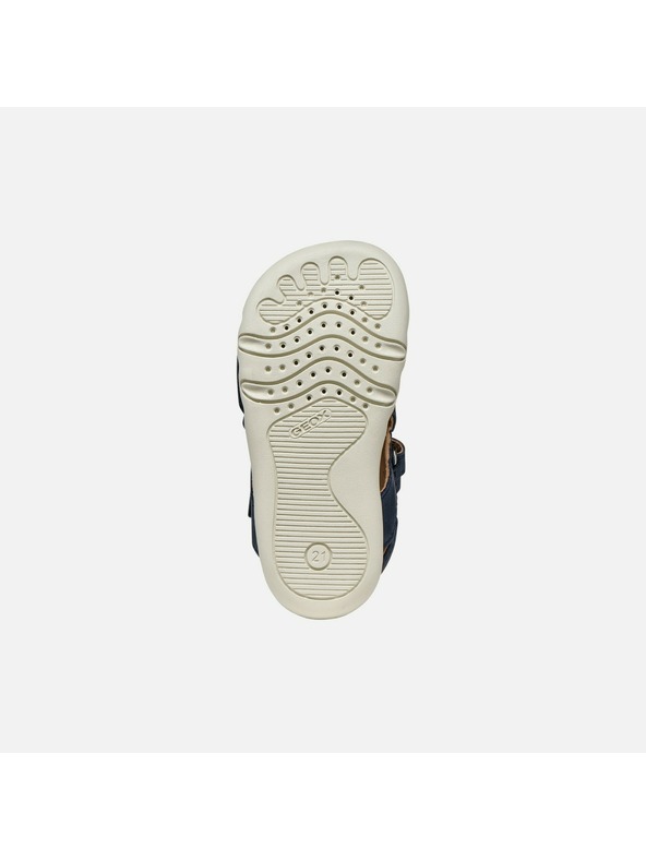 Geox Tmavomodré chlapčenské barefoot sandále Geox Sandal Steppieup