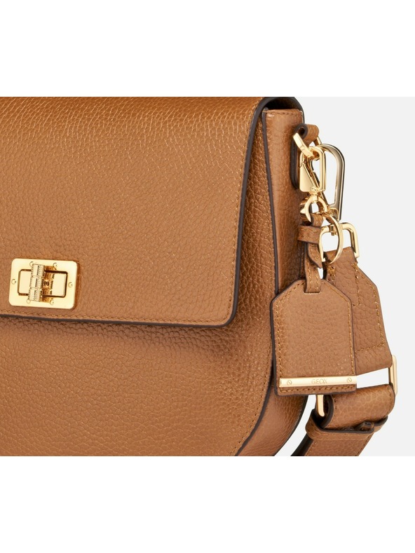Geox Svetlohnedá dámska kabelka Geox Flavie