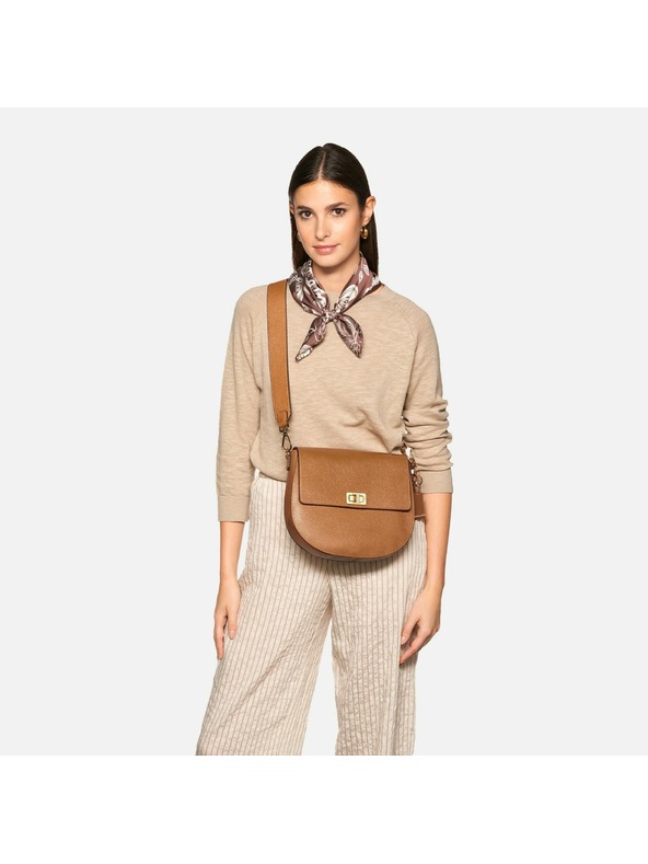 Geox Svetlohnedá dámska kabelka Geox Flavie