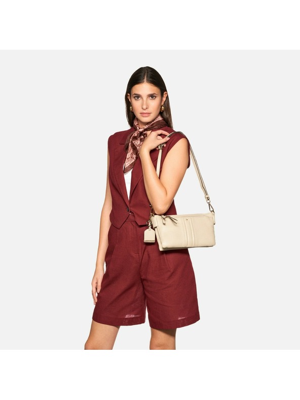 Geox Béžová dámska kabelka Geox Claree