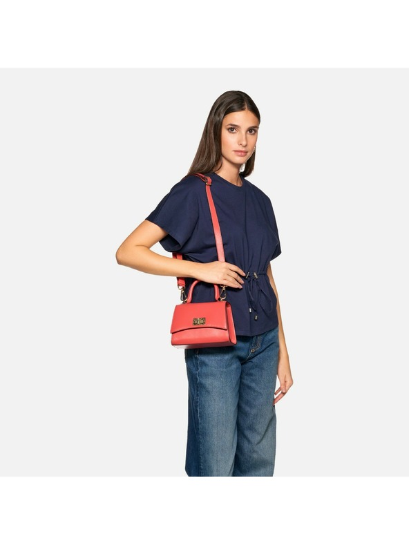 Geox Červená dámska kabelka Geox Ciclaminia