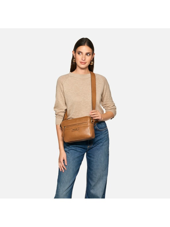 Geox Svetlohnedá dámska kabelka Geox Blandine