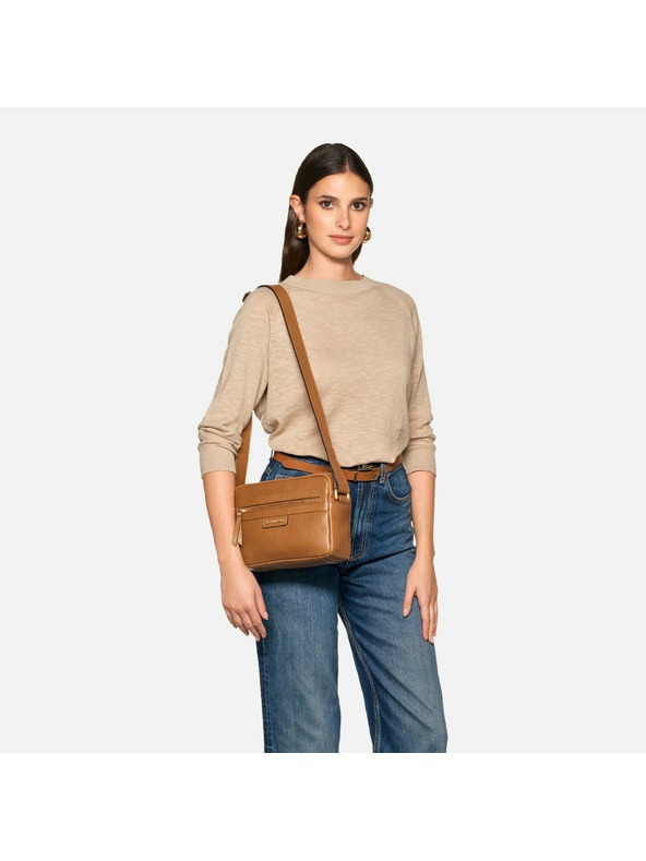 Geox Svetlohnedá dámska kabelka Geox Blandine