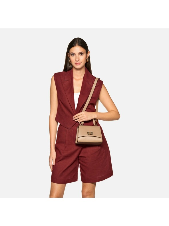 Geox Béžová dámska kabelka Geox Ciclaminia