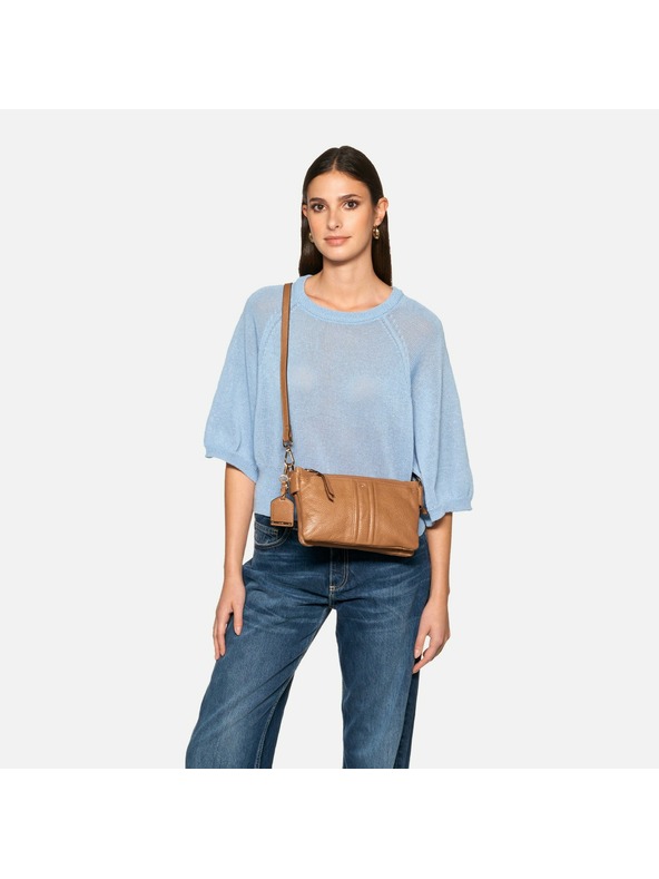 Geox Svetlohnedá dámska kabelka Geox Claree