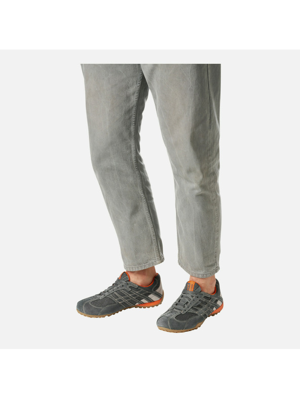 Geox Sivé pánske tenisky Geox Snake Original