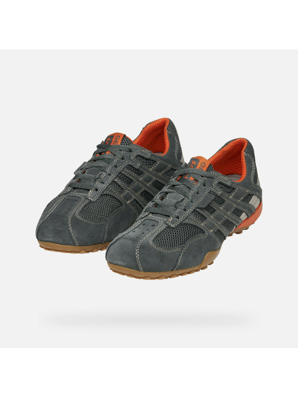 Geox Sivé pánske tenisky Geox Snake Original