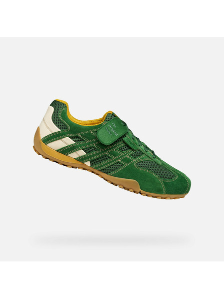 Geox Zelené pánske tenisky Geox Snake Original