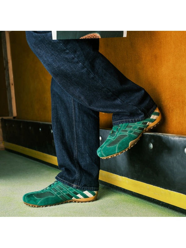 Geox Zelené pánske tenisky Geox Snake Original