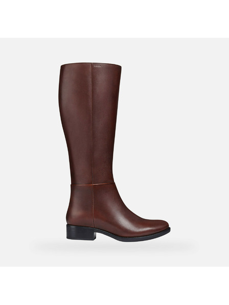 Geox Hnedé dámske čižmy Geox Felicity