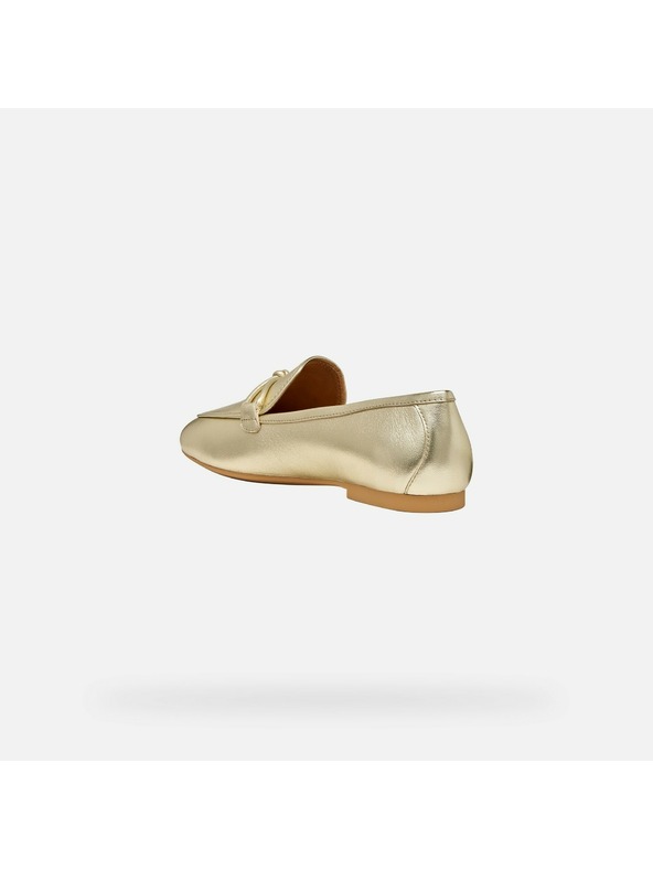 Geox Zlaté dámske mokasíny Geox New Palmaria