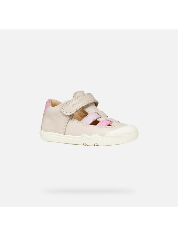 Geox Ružové dievčenské barefoot tenisky Geox Steppieup