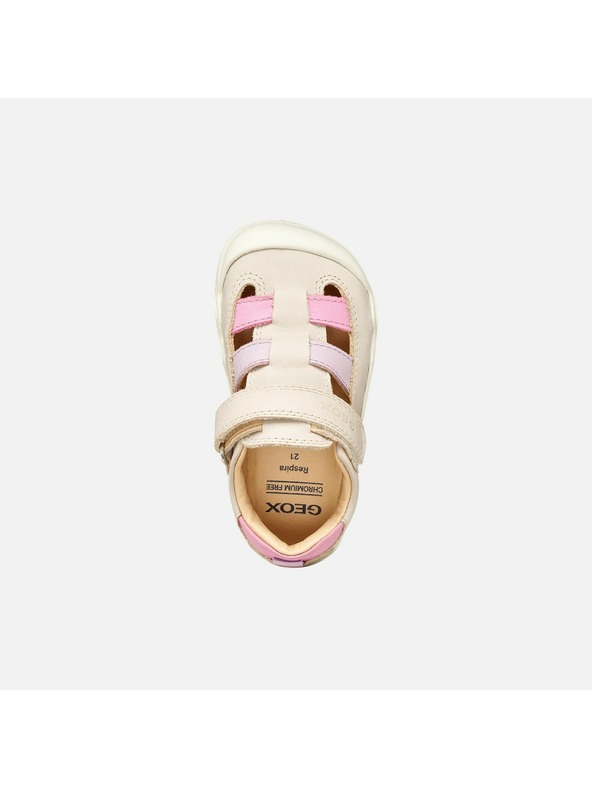 Geox Ružové dievčenské barefoot tenisky Geox Steppieup