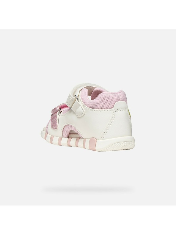 Geox Biele dievčenské sandále na prvé krôčky Geox Sandal Iupidoo