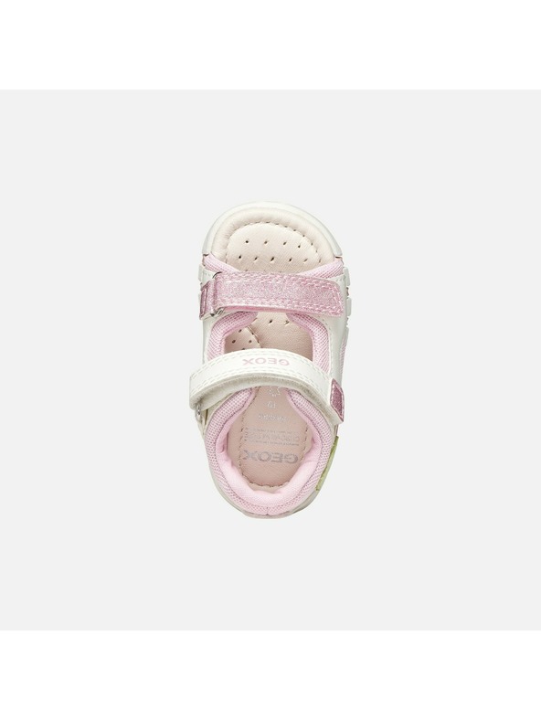 Geox Biele dievčenské sandále na prvé krôčky Geox Sandal Iupidoo
