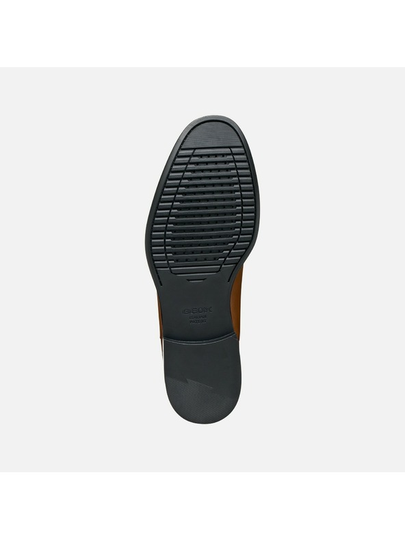 Geox Hnedá pánska spoločenská obuv Geox Barberigo
