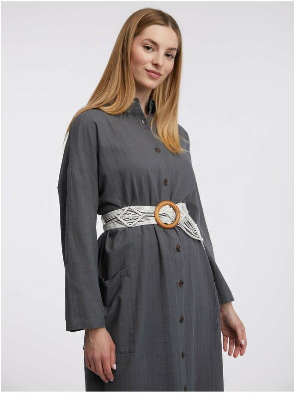 Orsay Biely dámsky opasok ORSAY