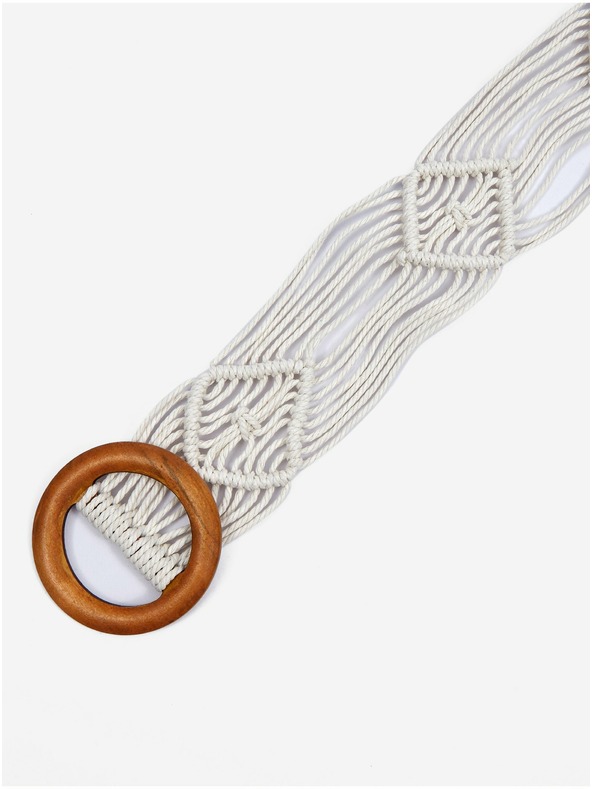 Orsay Biely dámsky opasok ORSAY