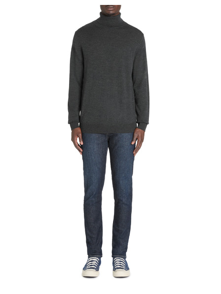 Celio Tmavo šedý pánsky základný rolák Celio Menos